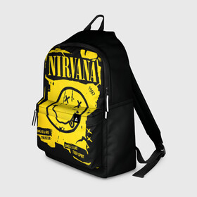 Рюкзак 3D с принтом Nirvana 1987 , 100% полиэстер | лямки с регулируемой длиной, сверху петелька, чтобы рюкзак можно было повесить на вешалку. Основное отделение закрывается на молнию, как и внешний карман. Внутри два дополнительных кармана, один из которых закрывается на молнию. По бокам два дополнительных кармашка | album | curt | kobain | logo | music | nevermind | nirvana | rock | smells like | smile | teen spirit | альбом | гитара | курт кобейн | логотип | музыка | невермайнд | нирвана | рок | смайл | стикер
