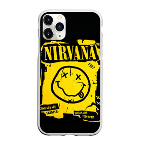 Чехол для iPhone 11 Pro матовый с принтом Nirvana 1987 , Силикон |  | Тематика изображения на принте: album | curt | kobain | logo | music | nevermind | nirvana | rock | smells like | smile | teen spirit | альбом | гитара | курт кобейн | логотип | музыка | невермайнд | нирвана | рок | смайл | стикер