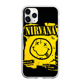 Чехол для iPhone 11 Pro Max матовый с принтом Nirvana 1987 , Силикон |  | album | curt | kobain | logo | music | nevermind | nirvana | rock | smells like | smile | teen spirit | альбом | гитара | курт кобейн | логотип | музыка | невермайнд | нирвана | рок | смайл | стикер