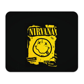 Коврик для мышки прямоугольный с принтом Nirvana 1987 , натуральный каучук | размер 230 х 185 мм; запечатка лицевой стороны | album | curt | kobain | logo | music | nevermind | nirvana | rock | smells like | smile | teen spirit | альбом | гитара | курт кобейн | логотип | музыка | невермайнд | нирвана | рок | смайл | стикер