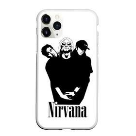 Чехол для iPhone 11 Pro Max матовый с принтом Nirvana Группа , Силикон |  | album | curt | kobain | music | nevermind | nirvana | rock | smells like | teen spirit | альбом | гитара | курт кобейн | музыка | невермайнд | нирвана | рок