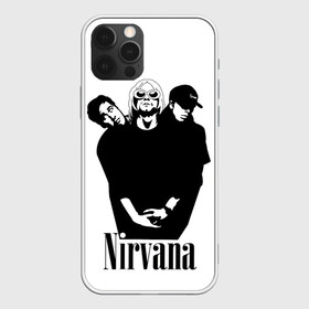 Чехол для iPhone 12 Pro с принтом Nirvana Группа , силикон | область печати: задняя сторона чехла, без боковых панелей | album | curt | kobain | music | nevermind | nirvana | rock | smells like | teen spirit | альбом | гитара | курт кобейн | музыка | невермайнд | нирвана | рок