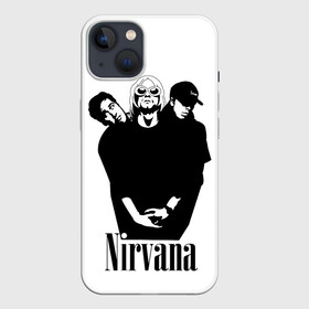 Чехол для iPhone 13 с принтом Nirvana Группа ,  |  | album | curt | kobain | music | nevermind | nirvana | rock | smells like | teen spirit | альбом | гитара | курт кобейн | музыка | невермайнд | нирвана | рок