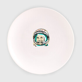 Тарелка 3D с принтом Юрий Гагарин , фарфор | диаметр - 210 мм
диаметр для нанесения принта - 120 мм | астронавт | восток1 | гагарин | земля | космонавт | космос | планеты | юрий