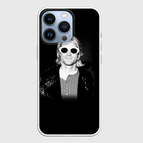 Чехол для iPhone 13 Pro с принтом Курт Кобейн в Очках Nirvana ,  |  | album | curt | kobain | music | nevermind | nirvana | rock | smells like | teen spirit | альбом | гитара | курт кобейн | музыка | невермайнд | нирвана | рок