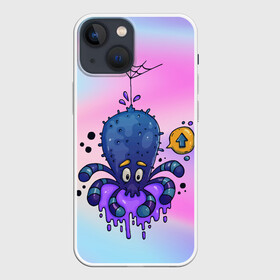 Чехол для iPhone 13 mini с принтом Милый паучок мутант ,  |  | градиент | мутант | осьминог | паук | паутина | слизь | щупальца