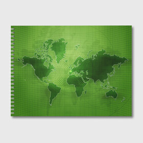 Альбом для рисования с принтом Карта мира , 100% бумага
 | матовая бумага, плотность 200 мг. | глобус | земля | карта | карта мира | континенты | материки | мир | планета | цифры