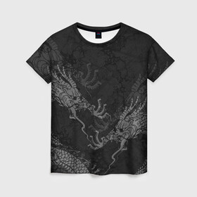 Женская футболка 3D с принтом Chinese Dragons , 100% полиэфир ( синтетическое хлопкоподобное полотно) | прямой крой, круглый вырез горловины, длина до линии бедер | chinese dragon | животные | китайский дракон | монстр | ящерица