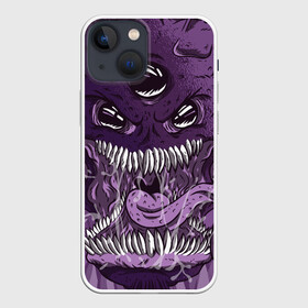 Чехол для iPhone 13 mini с принтом Инопланетное чудовище ,  |  | alien | cosplay | horror | merch | monster | movie | outer space | spooky | ufo | другое измерение | зубы | инопланетянин | кино | космос | косплей | много глаз | монстр | нло | параллельные миры | пасть | пришелец | слюни | ужасы