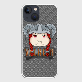 Чехол для iPhone 13 mini с принтом Valheim рыжая девушка викинг ,  |  | fantasy | mmo | valheim | valve | валхейм | вальхейм | викинги | выживалка | игра | королевская битва | ммо | ролевая игра | фэнтази