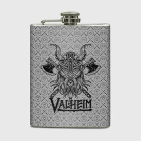 Фляга с принтом Valheim Viking dark , металлический корпус | емкость 0,22 л, размер 125 х 94 мм. Виниловая наклейка запечатывается полностью | fantasy | mmo | valheim | valve | валхейм | вальхейм | викинги | выживалка | игра | королевская битва | ммо | ролевая игра | фэнтази