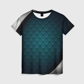 Женская футболка 3D с принтом 3D luxury metal , 100% полиэфир ( синтетическое хлопкоподобное полотно) | прямой крой, круглый вырез горловины, длина до линии бедер | luxury | versace | vip | абстракция | версаче | вип | паттерн | роскошь | текстуры