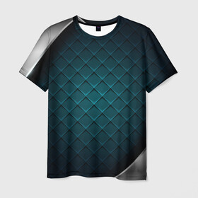 Мужская футболка 3D с принтом 3D luxury metal , 100% полиэфир | прямой крой, круглый вырез горловины, длина до линии бедер | luxury | versace | vip | абстракция | версаче | вип | паттерн | роскошь | текстуры