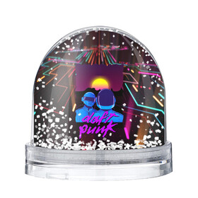 Снежный шар с принтом Daft Punk Electrix , Пластик | Изображение внутри шара печатается на глянцевой фотобумаге с двух сторон | by craig drake | daft punk | madeinkipish | thomas bangalter | дафт панк | маски | тома и ги мануэль