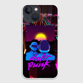 Чехол для iPhone 13 mini с принтом Daft Punk Electrix ,  |  | Тематика изображения на принте: by craig drake | daft punk | madeinkipish | thomas bangalter | дафт панк | маски | тома и ги мануэль