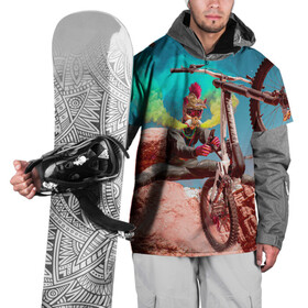 Накидка на куртку 3D с принтом Riders Republic , 100% полиэстер |  | Тематика изображения на принте: riders republic | велосипед | гонки | игра | человек | экстрим