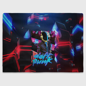 Плед 3D с принтом daft punk neon rock , 100% полиэстер | закругленные углы, все края обработаны. Ткань не мнется и не растягивается | by craig drake | daft punk | madeinkipish | thomas bangalter | дафт панк | маски | тома и ги мануэль