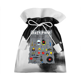 Подарочный 3D мешок с принтом daft punk modern , 100% полиэстер | Размер: 29*39 см | by craig drake | daft punk | madeinkipish | thomas bangalter | дафт панк | маски | тома и ги мануэль