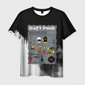 Мужская футболка 3D с принтом daft punk modern , 100% полиэфир | прямой крой, круглый вырез горловины, длина до линии бедер | by craig drake | daft punk | madeinkipish | thomas bangalter | дафт панк | маски | тома и ги мануэль