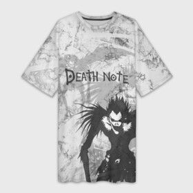 Платье-футболка 3D с принтом Death Note : Ryuk ,  |  | anime | death note | ryuk | аниме | герой | зло | манга | монстр | персонаж | рюк | страшный | хоррор