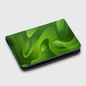 Картхолдер с принтом с принтом 3d Green abstract , натуральная матовая кожа | размер 7,3 х 10 см; кардхолдер имеет 4 кармана для карт; | luxury | versace | vip | абстракция | версаче | вип | паттерн | роскошь | текстуры