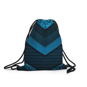 Рюкзак-мешок 3D с принтом 3D luxury blue abstract , 100% полиэстер | плотность ткани — 200 г/м2, размер — 35 х 45 см; лямки — толстые шнурки, застежка на шнуровке, без карманов и подкладки | luxury | versace | vip | абстракция | версаче | вип | паттерн | роскошь | текстуры