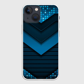 Чехол для iPhone 13 mini с принтом 3D luxury blue abstract ,  |  | Тематика изображения на принте: luxury | versace | vip | абстракция | версаче | вип | паттерн | роскошь | текстуры