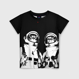 Детская футболка 3D с принтом Коты Космонавты , 100% гипоаллергенный полиэфир | прямой крой, круглый вырез горловины, длина до линии бедер, чуть спущенное плечо, ткань немного тянется | 12 | 1961 | astronaut | cat | gagarin | mars | nasa | space | spacex | sssr | yuri | апрель | астронавт | гагарин | день | земля | космонавт | космонавтика | космос | кот | коты | кошка | лазер | луна | марс | наса | планета | поехали | полё