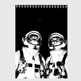 Скетчбук с принтом Коты Космонавты , 100% бумага
 | 48 листов, плотность листов — 100 г/м2, плотность картонной обложки — 250 г/м2. Листы скреплены сверху удобной пружинной спиралью | Тематика изображения на принте: 12 | 1961 | astronaut | cat | gagarin | mars | nasa | space | spacex | sssr | yuri | апрель | астронавт | гагарин | день | земля | космонавт | космонавтика | космос | кот | коты | кошка | лазер | луна | марс | наса | планета | поехали | полё