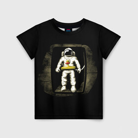 Детская футболка 3D с принтом Первая Высадка На Луну , 100% гипоаллергенный полиэфир | прямой крой, круглый вырез горловины, длина до линии бедер, чуть спущенное плечо, ткань немного тянется | 12 | 1961 | astronaut | duck | gagarin | mars | nasa | space | spacex | sssr | yuri | апрель | астронавт | гагарин | день | земля | космонавт | космонавтика | космос | луна | марс | наса | планета | поехали | полёт | ракета | ссср | утенок |