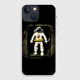 Чехол для iPhone 13 mini с принтом Первая Высадка На Луну ,  |  | 12 | 1961 | astronaut | duck | gagarin | mars | nasa | space | spacex | sssr | yuri | апрель | астронавт | гагарин | день | земля | космонавт | космонавтика | космос | луна | марс | наса | планета | поехали | полёт | ракета | ссср | утенок |