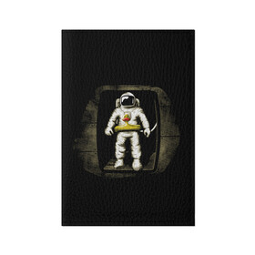 Обложка для паспорта матовая кожа с принтом Первая Высадка На Луну , натуральная матовая кожа | размер 19,3 х 13,7 см; прозрачные пластиковые крепления | Тематика изображения на принте: 12 | 1961 | astronaut | duck | gagarin | mars | nasa | space | spacex | sssr | yuri | апрель | астронавт | гагарин | день | земля | космонавт | космонавтика | космос | луна | марс | наса | планета | поехали | полёт | ракета | ссср | утенок |