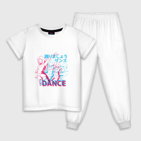 Детская пижама хлопок с принтом Anime Neon Dance , 100% хлопок |  брюки и футболка прямого кроя, без карманов, на брюках мягкая резинка на поясе и по низу штанин
 | Тематика изображения на принте: 3d | 3д | anaglyph | anime | cyan | girl | girls | japan | japanese | lets dance | manga | анаглиф | давайте танцевать | девочки | девушки | кандзи | манга | неоновая графика | неоновые огни | неоновый принт | символы | танец | танцы