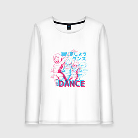 Женский лонгслив хлопок с принтом Anime Neon Dance , 100% хлопок |  | 3d | 3д | anaglyph | anime | cyan | girl | girls | japan | japanese | lets dance | manga | анаглиф | давайте танцевать | девочки | девушки | кандзи | манга | неоновая графика | неоновые огни | неоновый принт | символы | танец | танцы