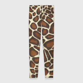 Леггинсы 3D с принтом Жираф , 80% полиэстер, 20% эластан | Эластичный пояс, зауженные к низу, низкая посадка | giraffe | животное | жираф | пятна | текстура