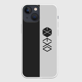 Чехол для iPhone 13 mini с принтом EXO ,  |  | exo | exo лого | геометрия | логотип | минимализм | надпись