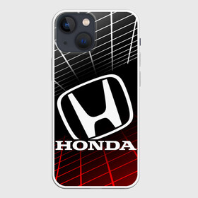 Чехол для iPhone 13 mini с принтом HONDA   ХОНДА   СЕТКА ,  |  | accord | car | civic | honda | sportcar | авто | автомобиль | аккорд | логотип. | сетка | спорткар | тачка | хонда | цивик