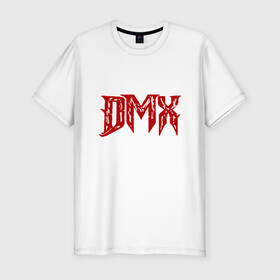 Мужская футболка хлопок Slim с принтом DMX - Red & White , 92% хлопок, 8% лайкра | приталенный силуэт, круглый вырез ворота, длина до линии бедра, короткий рукав | dmx | dog | earl simmons | hip hop | music | new york | rap | rapper | rip | ruff ryders | диэмикс | музыка | нью йорк | пёс | рэп | рэпер | хипхоп | эрл симмонс