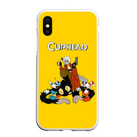 Чехол для iPhone XS Max матовый с принтом Cuphead x DMC , Силикон | Область печати: задняя сторона чехла, без боковых панелей | cray | cuphead | davil | devile | dmc | game | games | may cry | mey crai | данте | дмц | дьявол может плакать | дьявол тоже плачет | дэвил мэй край | игра | игры | капхэд | неро | спарда