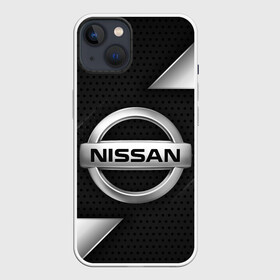 Чехол для iPhone 13 с принтом NISSAN   НИССАН   МЕТАЛЛ ,  |  | auto | car | nissan | nissan qashqai | nissan skyline | nissan x trail | sport | steel | авто | альмера | железо. | кашкай | металл | нисан | ниссан | ноут | скайлайн | спорт | террано | трейл