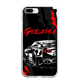 Чехол для iPhone 7Plus/8 Plus матовый с принтом NISSAN GT-R / GODZILLA , Силикон | Область печати: задняя сторона чехла, без боковых панелей | Тематика изображения на принте: auto | car | godzilla | gtr | nissan | nissan skyline | sport | авто | гетер | годзилла | гтр. | нисан | ниссан | ноут | скайлайн | спорт | царапины