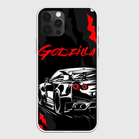 Чехол для iPhone 12 Pro с принтом NISSAN GT-R / GODZILLA , силикон | область печати: задняя сторона чехла, без боковых панелей | Тематика изображения на принте: auto | car | godzilla | gtr | nissan | nissan skyline | sport | авто | гетер | годзилла | гтр. | нисан | ниссан | ноут | скайлайн | спорт | царапины