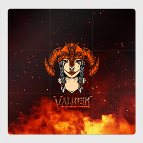 Магнитный плакат 3Х3 с принтом Valheim девушка воин , Полимерный материал с магнитным слоем | 9 деталей размером 9*9 см | fantasy | mmo | valheim | valve | валхейм | вальхейм | викинги | выживалка | игра | королевская битва | ммо | ролевая игра | фэнтази