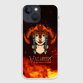 Чехол для iPhone 13 mini с принтом Valheim девушка воин ,  |  | fantasy | mmo | valheim | valve | валхейм | вальхейм | викинги | выживалка | игра | королевская битва | ммо | ролевая игра | фэнтази