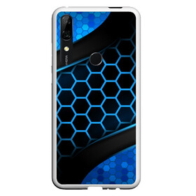 Чехол для Honor P Smart Z с принтом 3D luxury blue 3Д СОТЫ и плиты , Силикон | Область печати: задняя сторона чехла, без боковых панелей | Тематика изображения на принте: luxury | versace | vip | абстракция | версаче | вип | паттерн | роскошь | текстуры