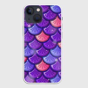 Чехол для iPhone 13 mini с принтом Цветная чешуя ,  |  | рыбья кожа | текстура | цветная чешуя | цветные чешуйки | чешуя