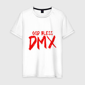 Мужская футболка хлопок с принтом God Bless DMX , 100% хлопок | прямой крой, круглый вырез горловины, длина до линии бедер, слегка спущенное плечо. | dmx | dog | earl simmons | hip hop | music | new york | rap | rapper | rip | ruff ryders | диэмикс | музыка | нью йорк | пёс | рэп | рэпер | хипхоп | эрл симмонс