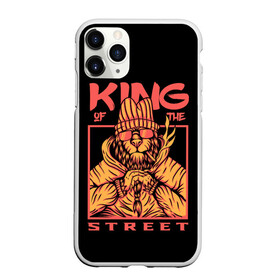 Чехол для iPhone 11 Pro матовый с принтом KING Street , Силикон |  | animal | brutal | king | megane | of | street | the | горила | животное | зверь | король | обезьяна | реп | улиц | хипстер