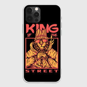 Чехол для iPhone 12 Pro с принтом KING Street , силикон | область печати: задняя сторона чехла, без боковых панелей | animal | brutal | king | megane | of | street | the | горила | животное | зверь | король | обезьяна | реп | улиц | хипстер