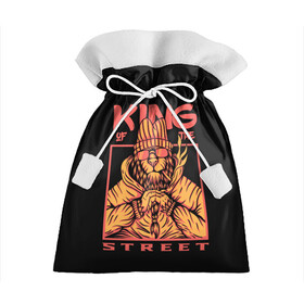 Подарочный 3D мешок с принтом KING Street , 100% полиэстер | Размер: 29*39 см | animal | brutal | king | megane | of | street | the | горила | животное | зверь | король | обезьяна | реп | улиц | хипстер